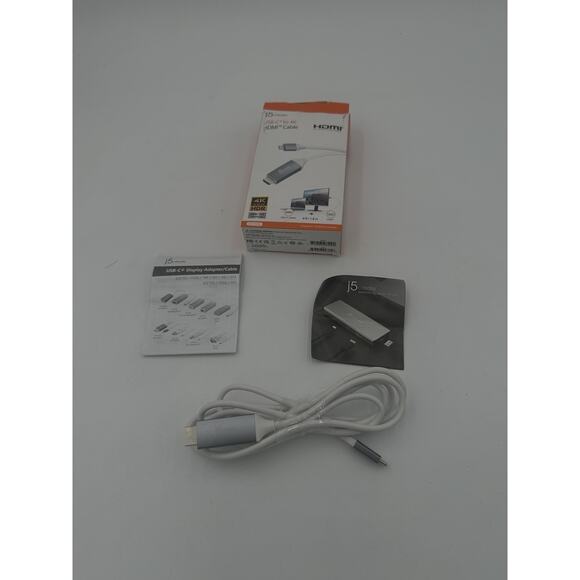 J5Create USB Type-C to 4K HDMI Cable 6 ft JCC153G Display USB-C - Picture 2 of 2